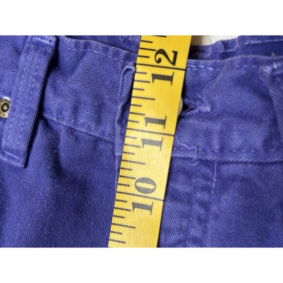 Vintage Zena Purple Denim Shorts Size 7 High Rise 90s USA Button Fly‎ Mom - Picture 7 of 7